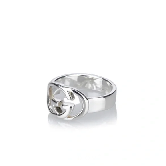 New Authentic Gucci GG Sterling Silver Ring Size 7 - Picture 4 of 7